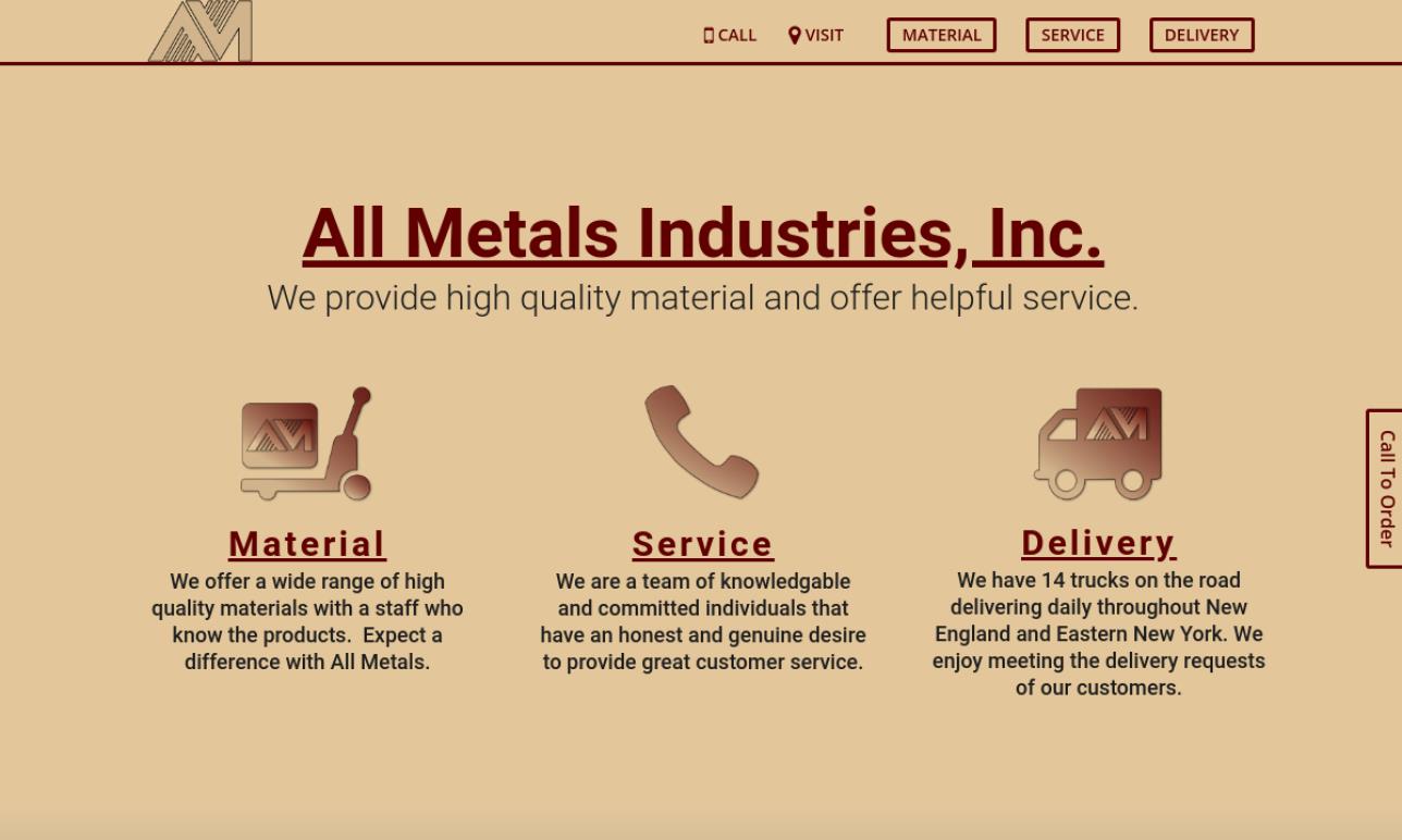 All Metals Industries, Inc. Steel Service Centers