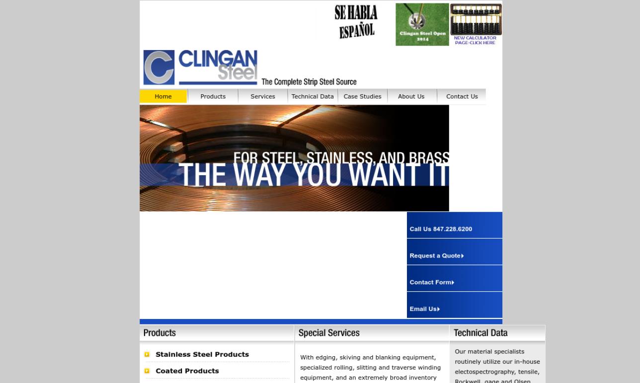 Clingan Steel, Inc. Steel Service Centers
